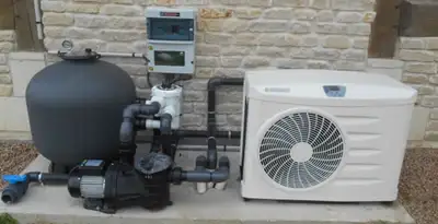 electric heater installation services with connected outdoor heating system equipment in Madison, WI