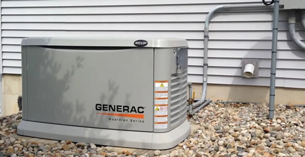 generator installation service featuring outdoor standby generator setup by licensed electricians in Madison, WI