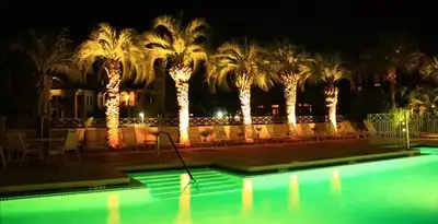 landscape lighting installation services illuminating outdoor recreational areas in Madison, WI