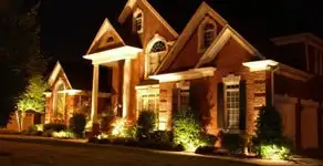 landscape lighting installation services enhancing residential exterior lighting in Madison, WI