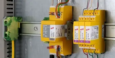 lightning surge protection system with surge suppressors installed by electrical service professionals in Madison, WI
