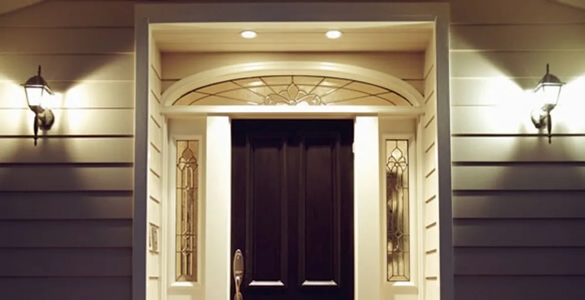 security light installation services with professionally installed entryway lighting in Madison, WI