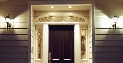 security light installation services with professionally installed entryway lighting in Madison, WI