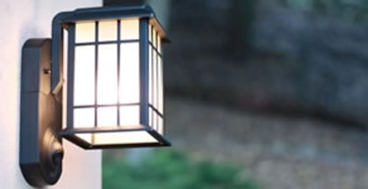 security light installation services with professionally mounted exterior wall light in Madison, WI